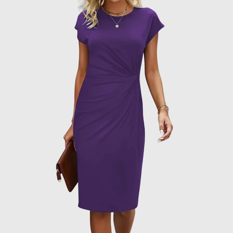 Bodycon Midi Dress Draped