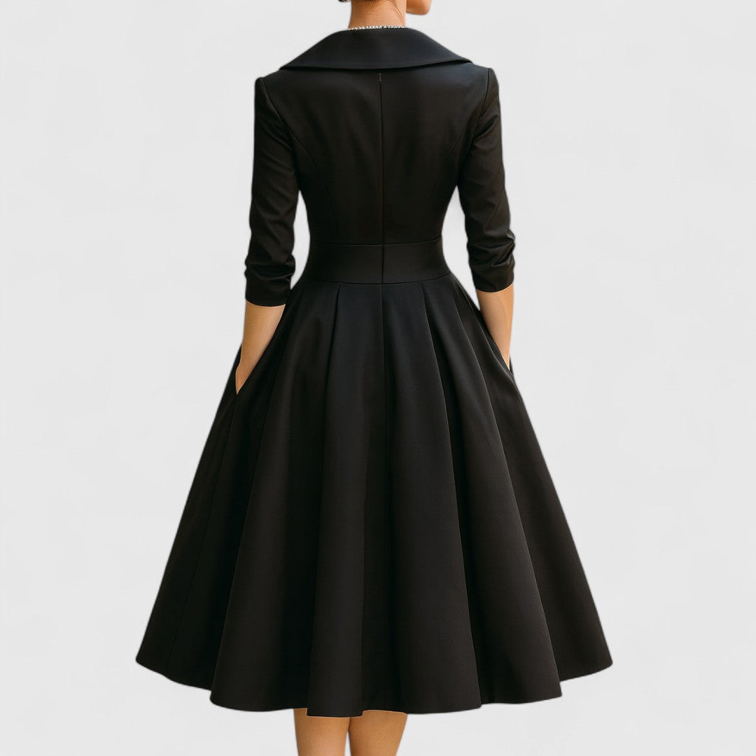 Tailored Wrap Midi Dress