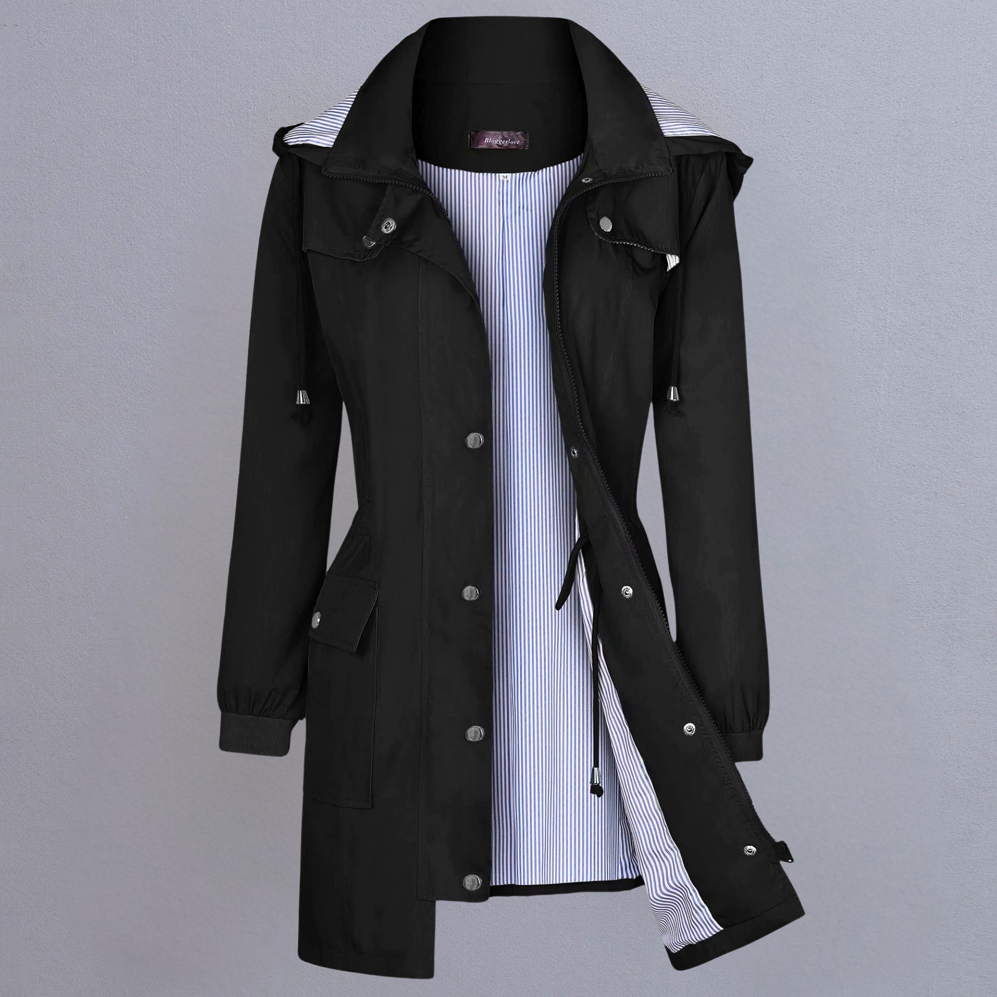 Hooded windbreaker Coat