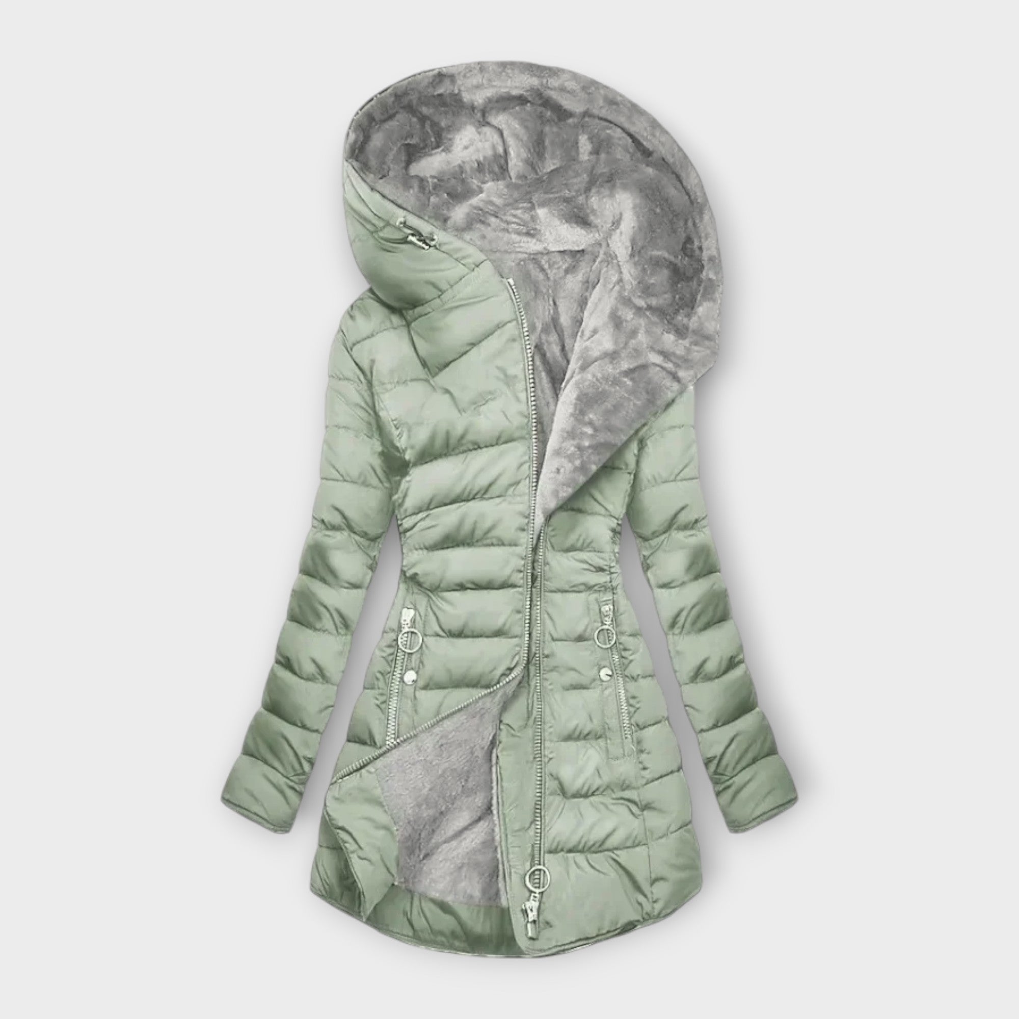 Faux Fur Lined Puffer Coat