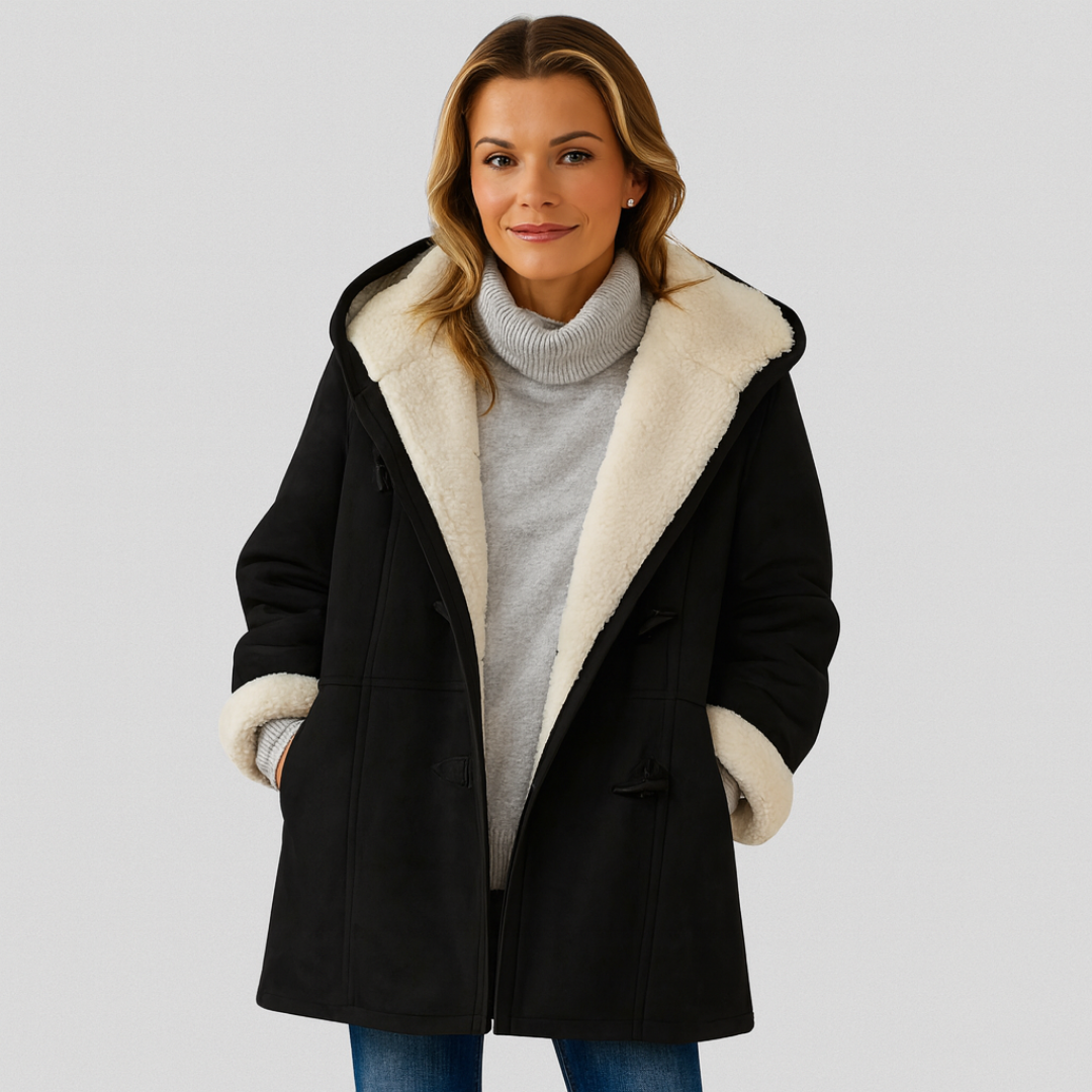 semi long Fleece Coat
