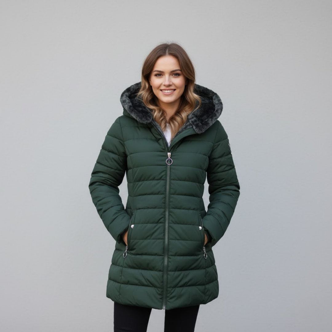 Faux Fur Lined Puffer Coat