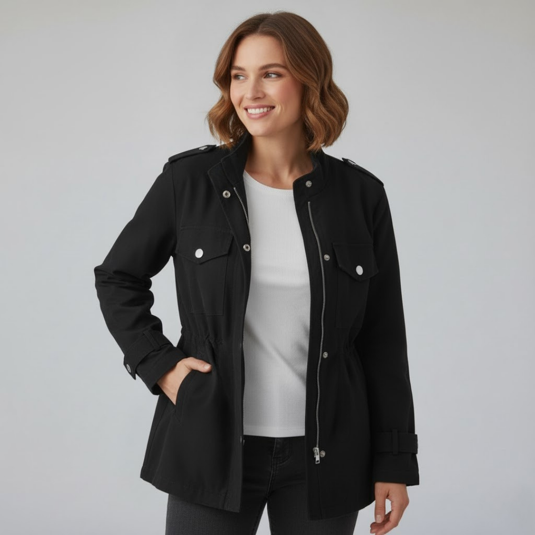 Lightweight Drawstring Utility Jacket