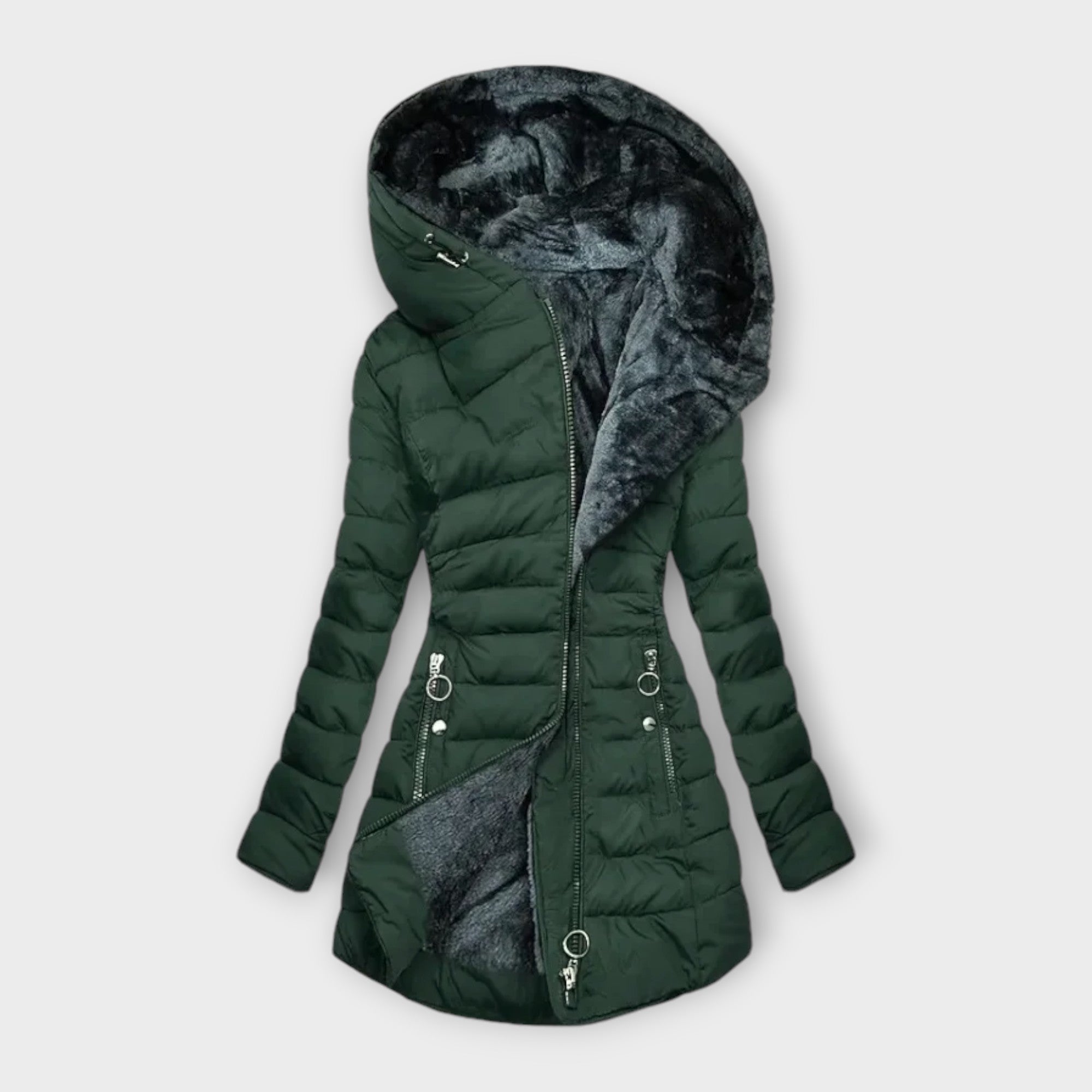 Faux Fur Lined Puffer Coat