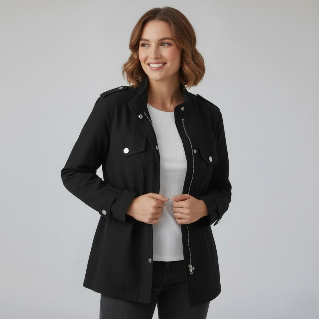 Lightweight Drawstring Utility Jacket