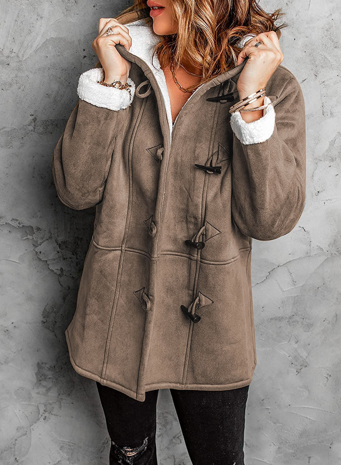 Winter Coat with Hood and Warm Lining
