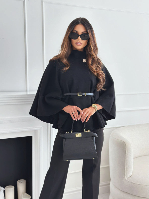 Chic butterfly jacket with belt