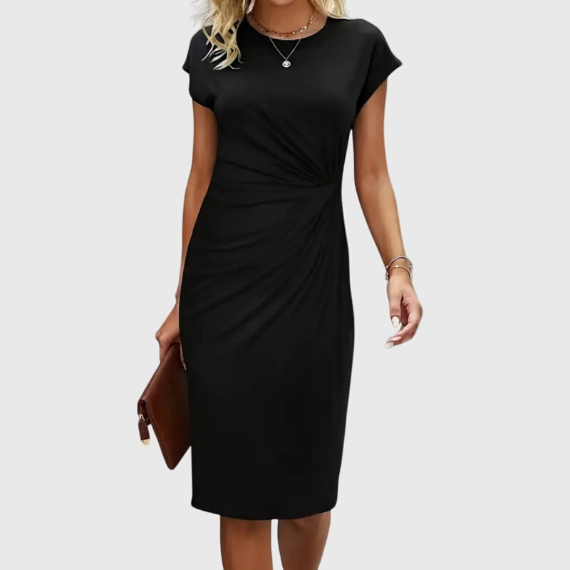 Bodycon Midi Dress Draped