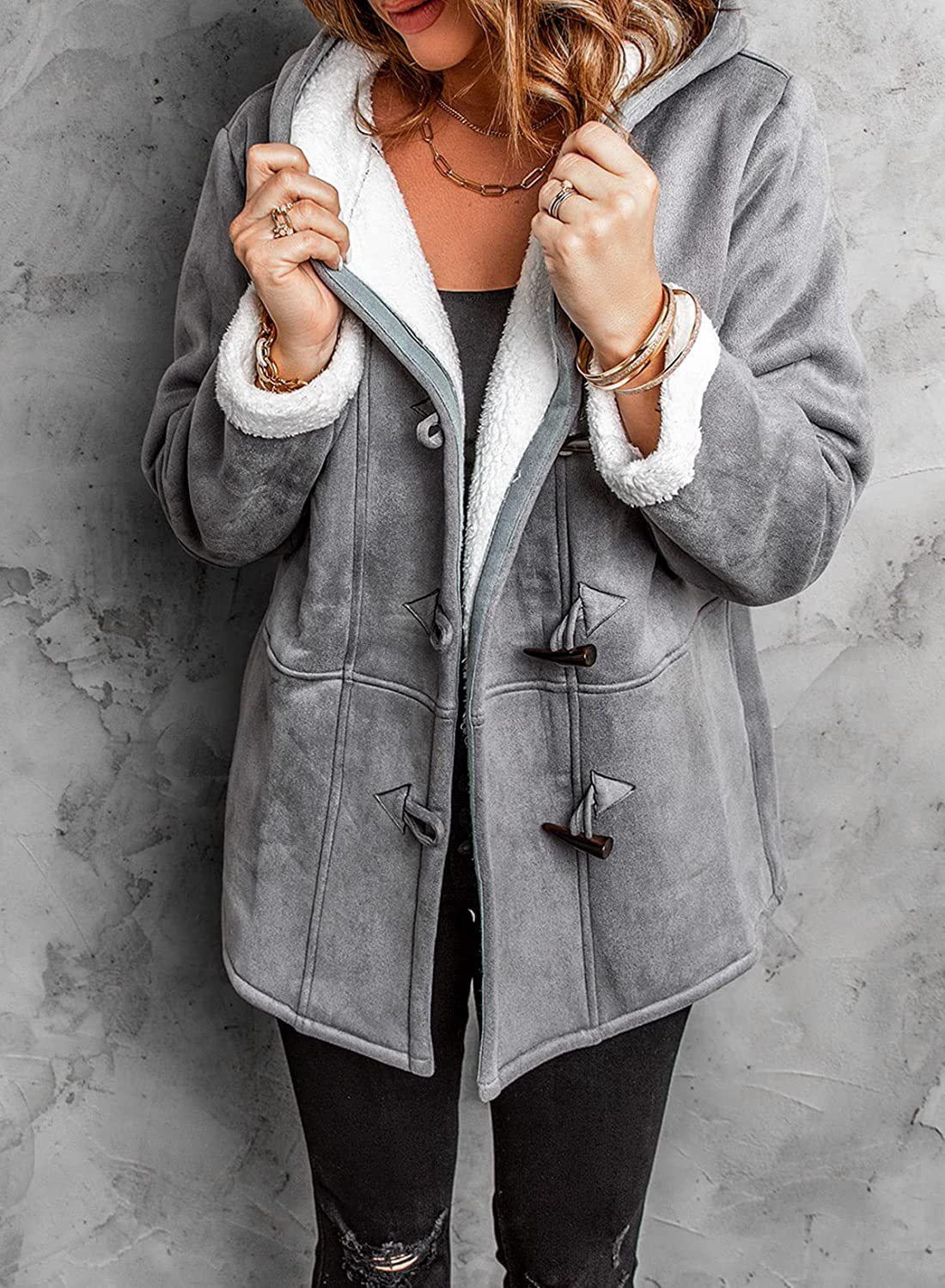 Winter Coat with Hood and Warm Lining