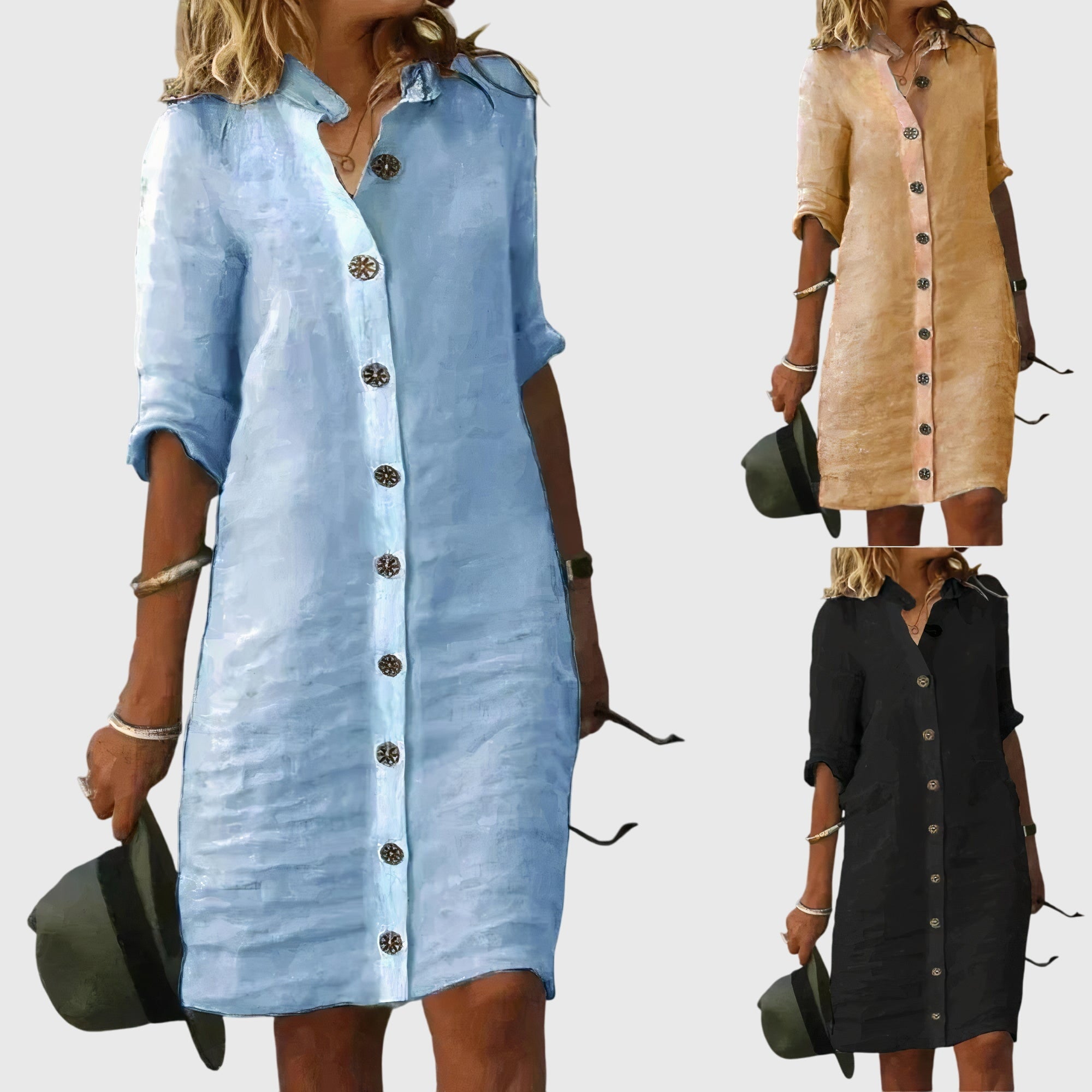 Stylish button dress