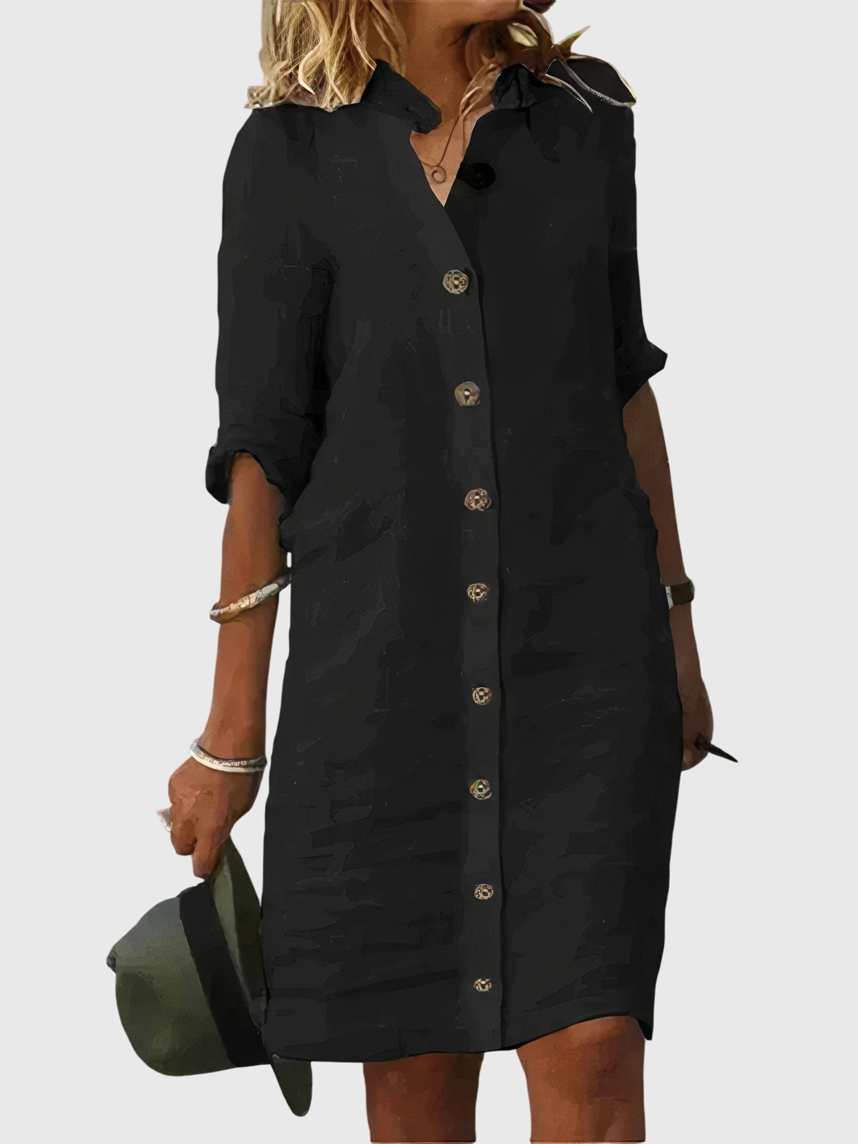 Stylish button dress