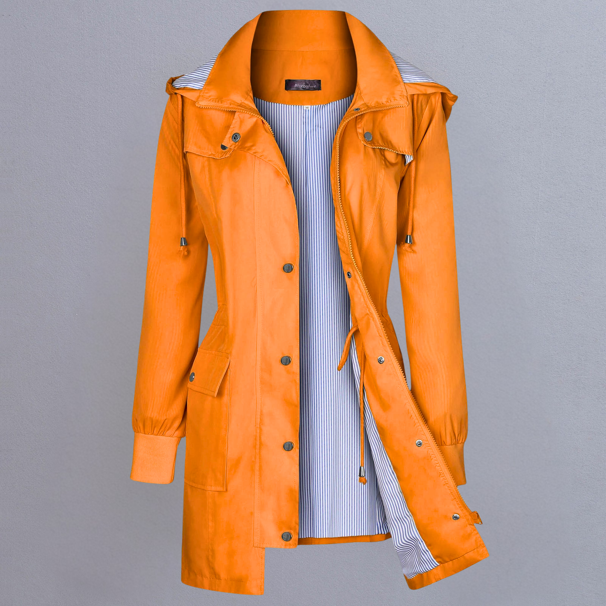 Hooded windbreaker Coat