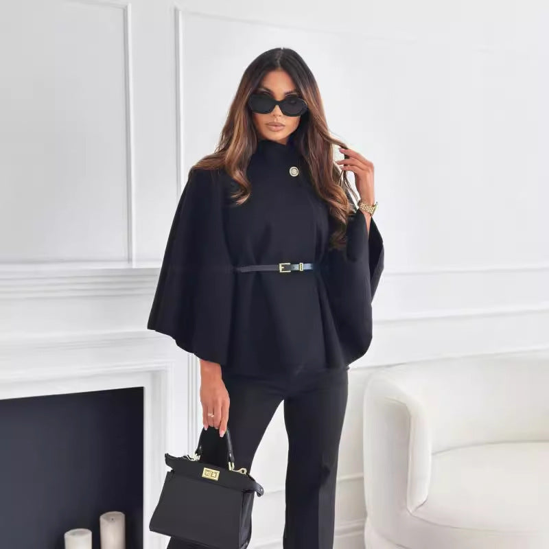 Chic butterfly jacket with belt