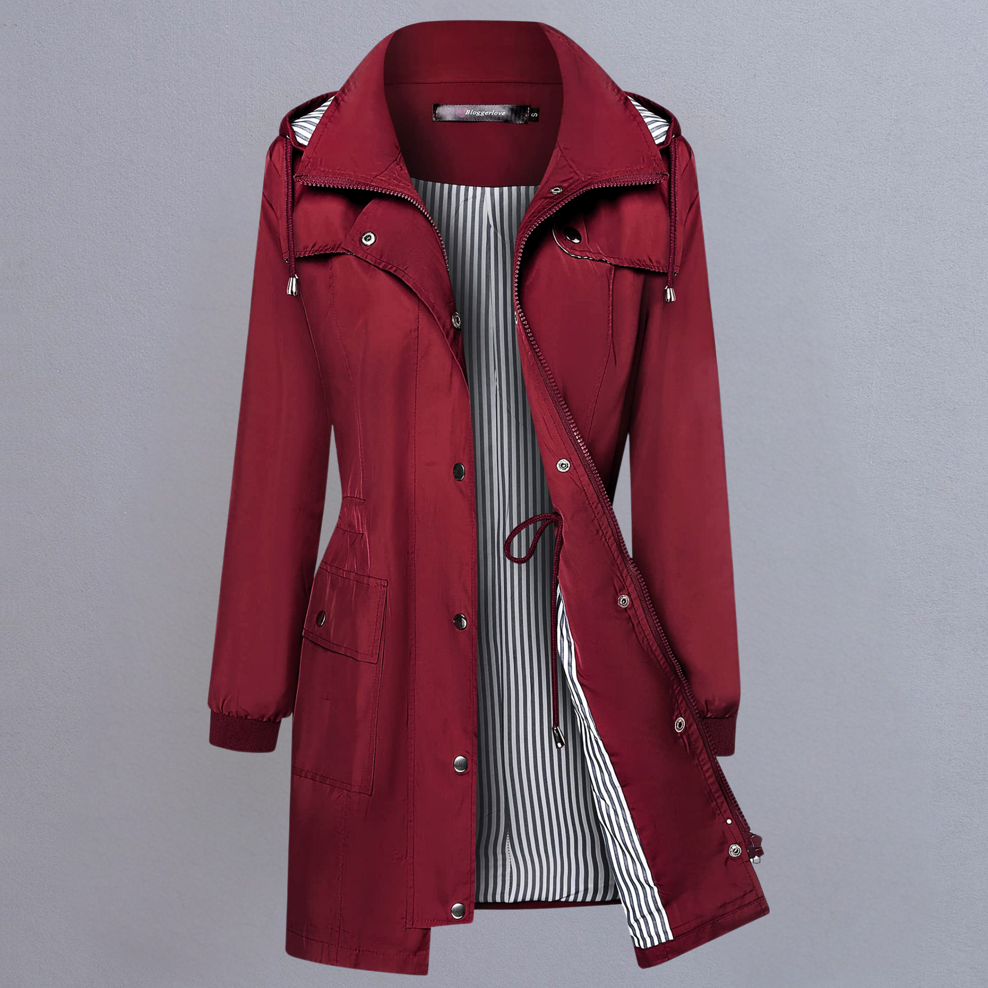 Hooded windbreaker Coat