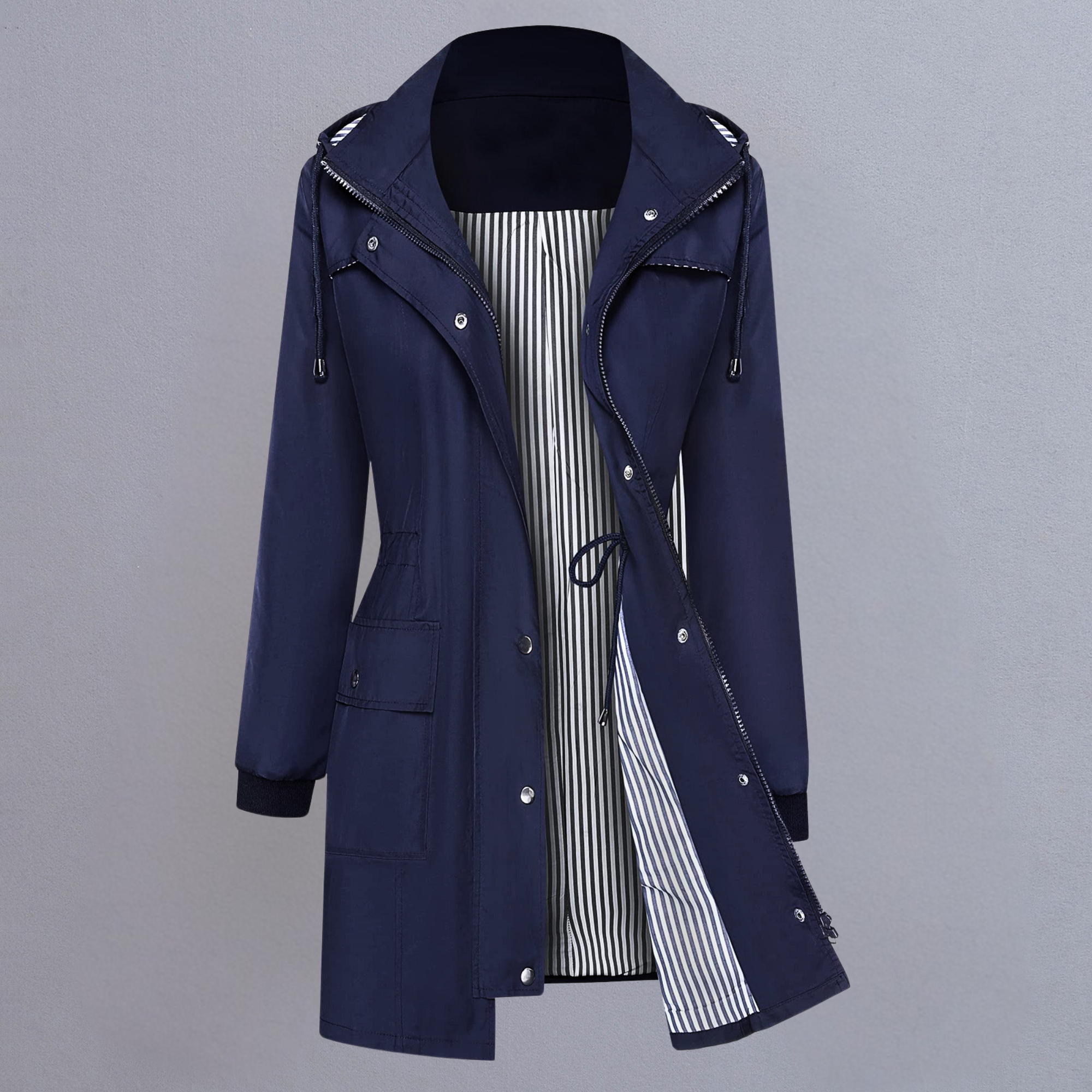 Hooded windbreaker Coat