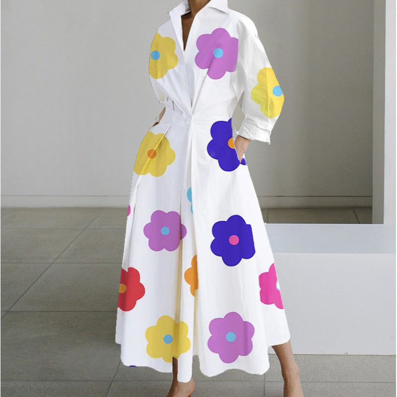 Minimalist Belted Midi Dress