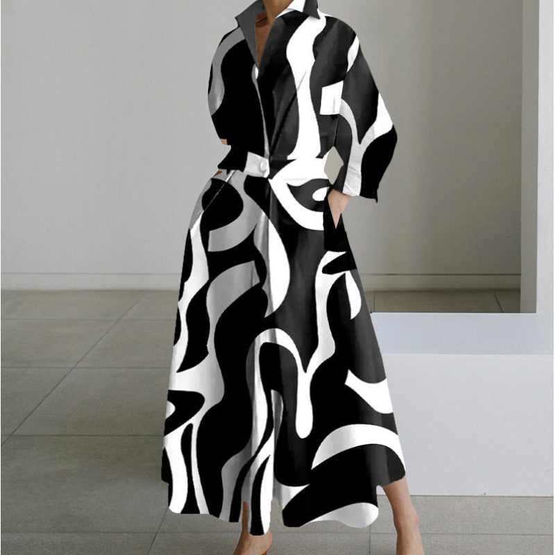 Minimalist Belted Midi Dress
