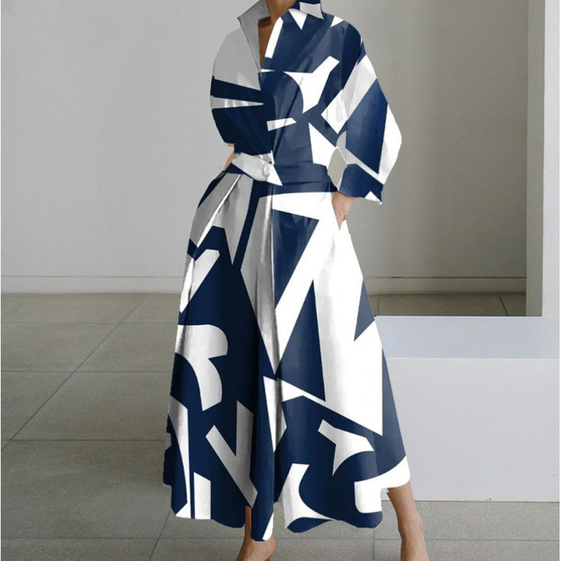 Minimalist Belted Midi Dress