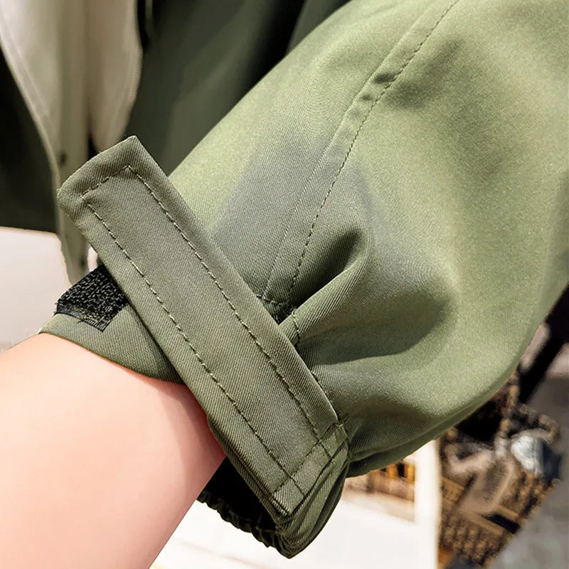 Two-Tone Utility windbreaker Jacket