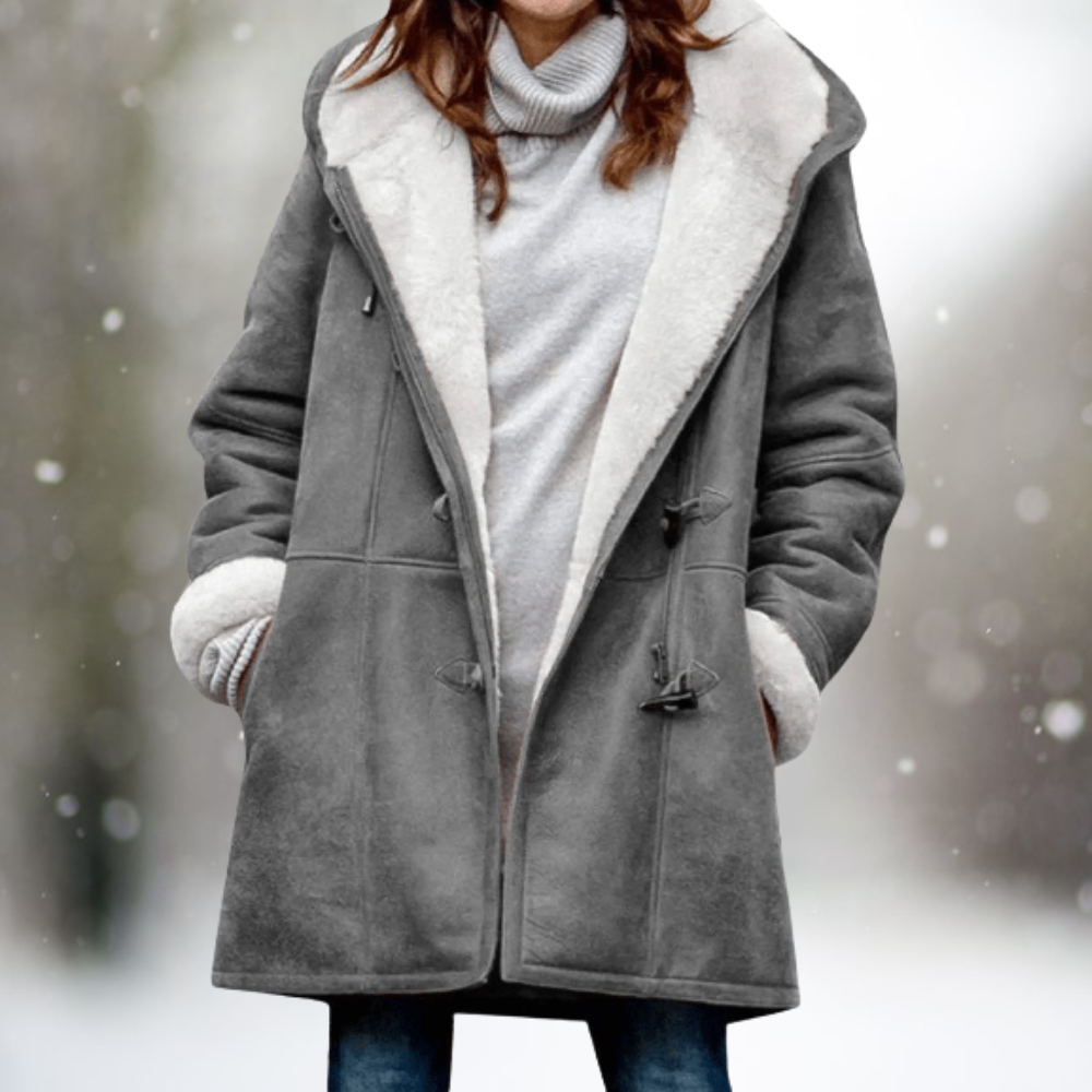 semi long Fleece Coat