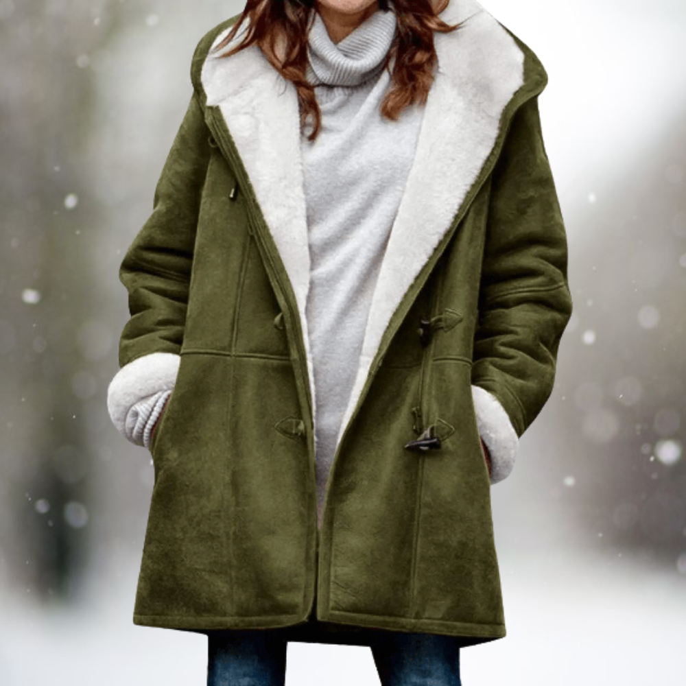 semi long Fleece Coat