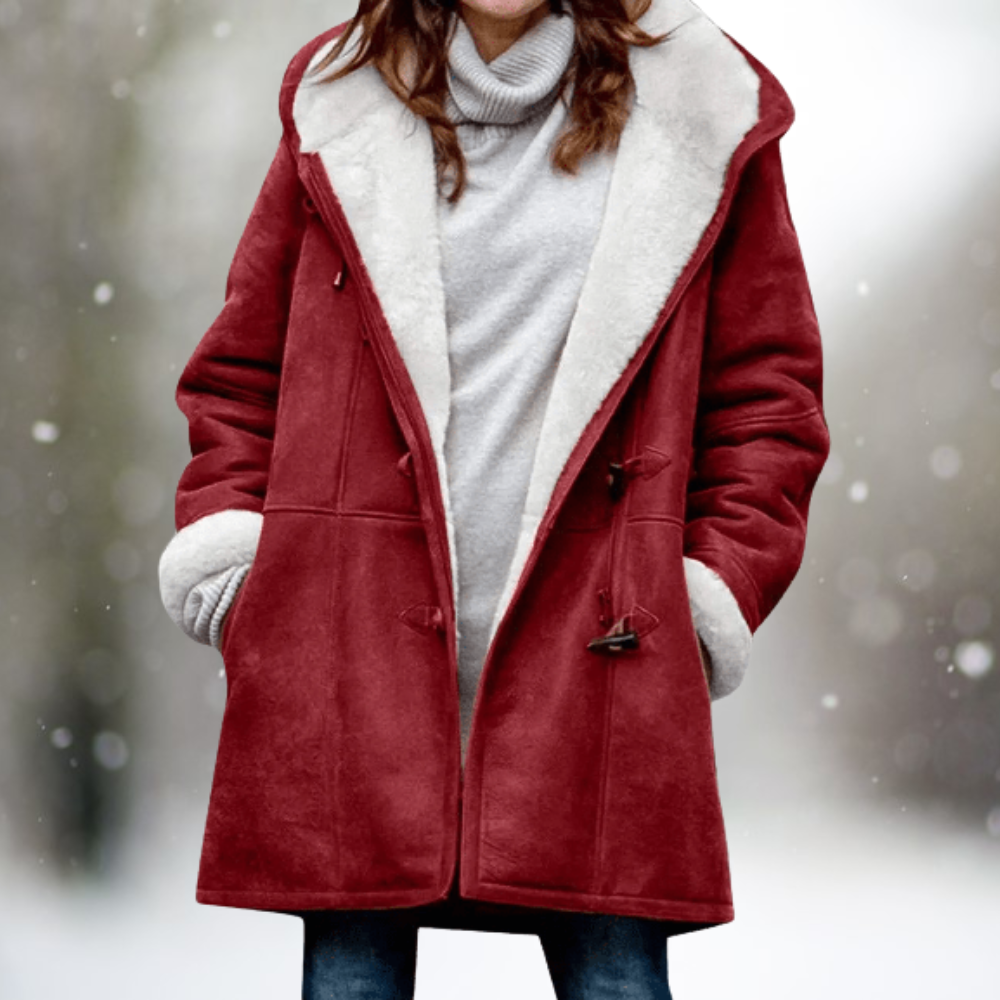semi long Fleece Coat