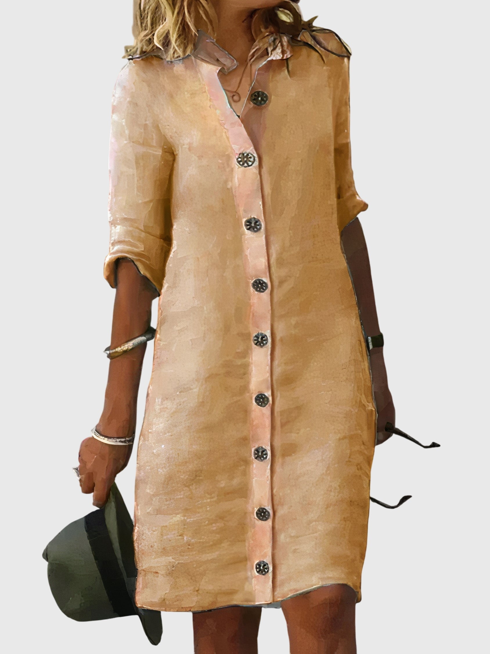 Stylish button dress