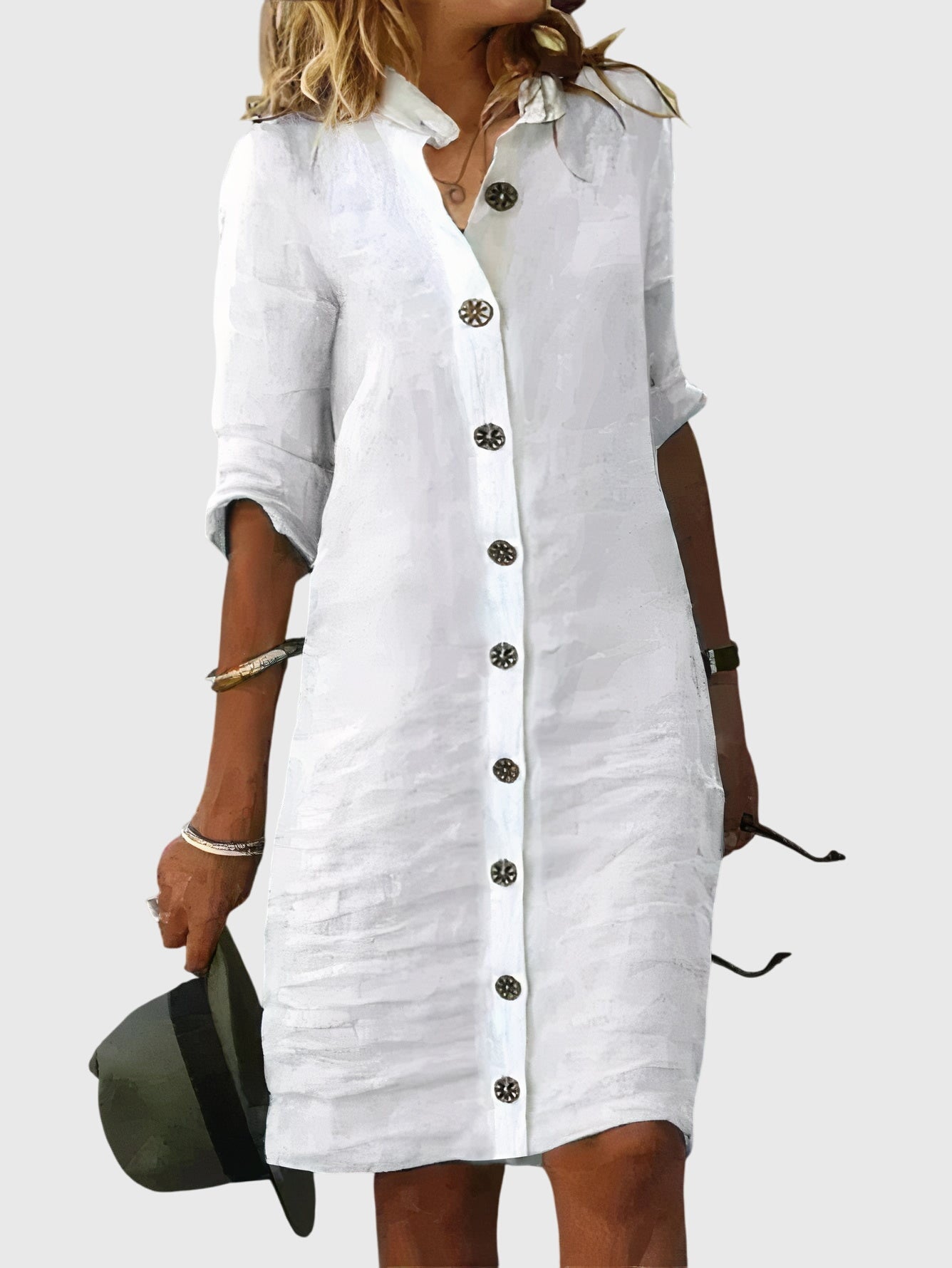 Stylish button dress