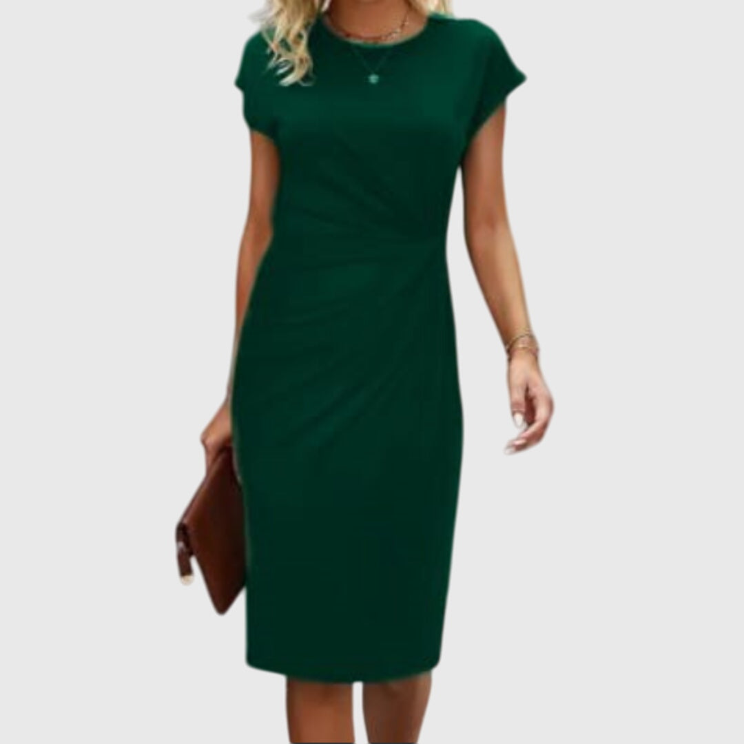 Bodycon Midi Dress Draped