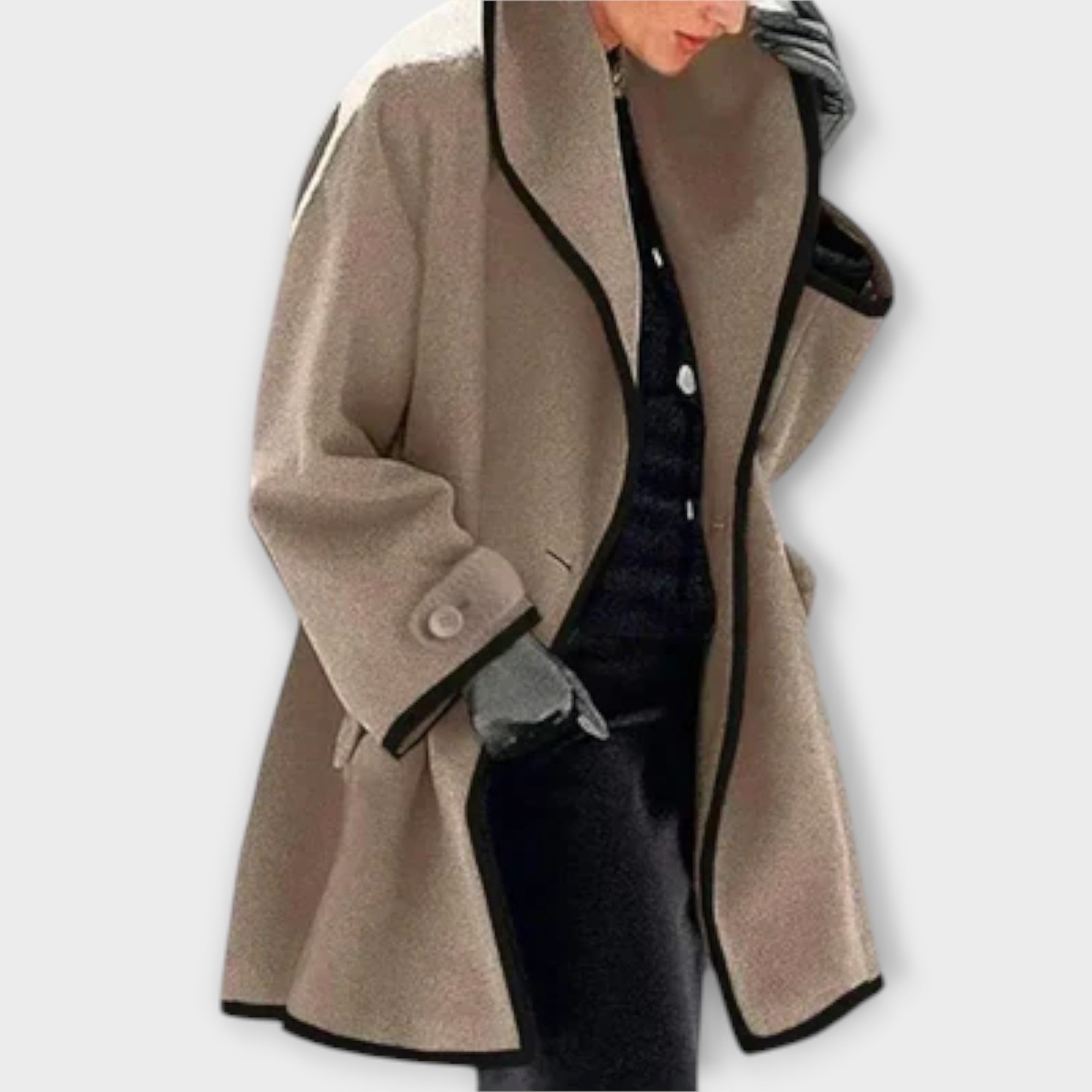 Oversized Wool-Blend Coat