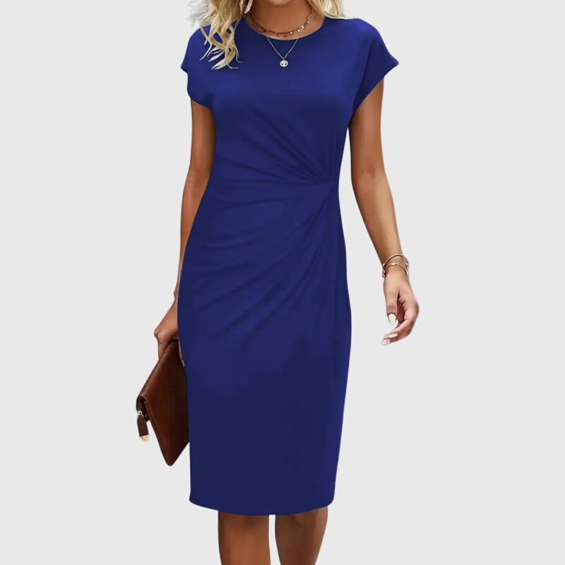 Bodycon Midi Dress Draped