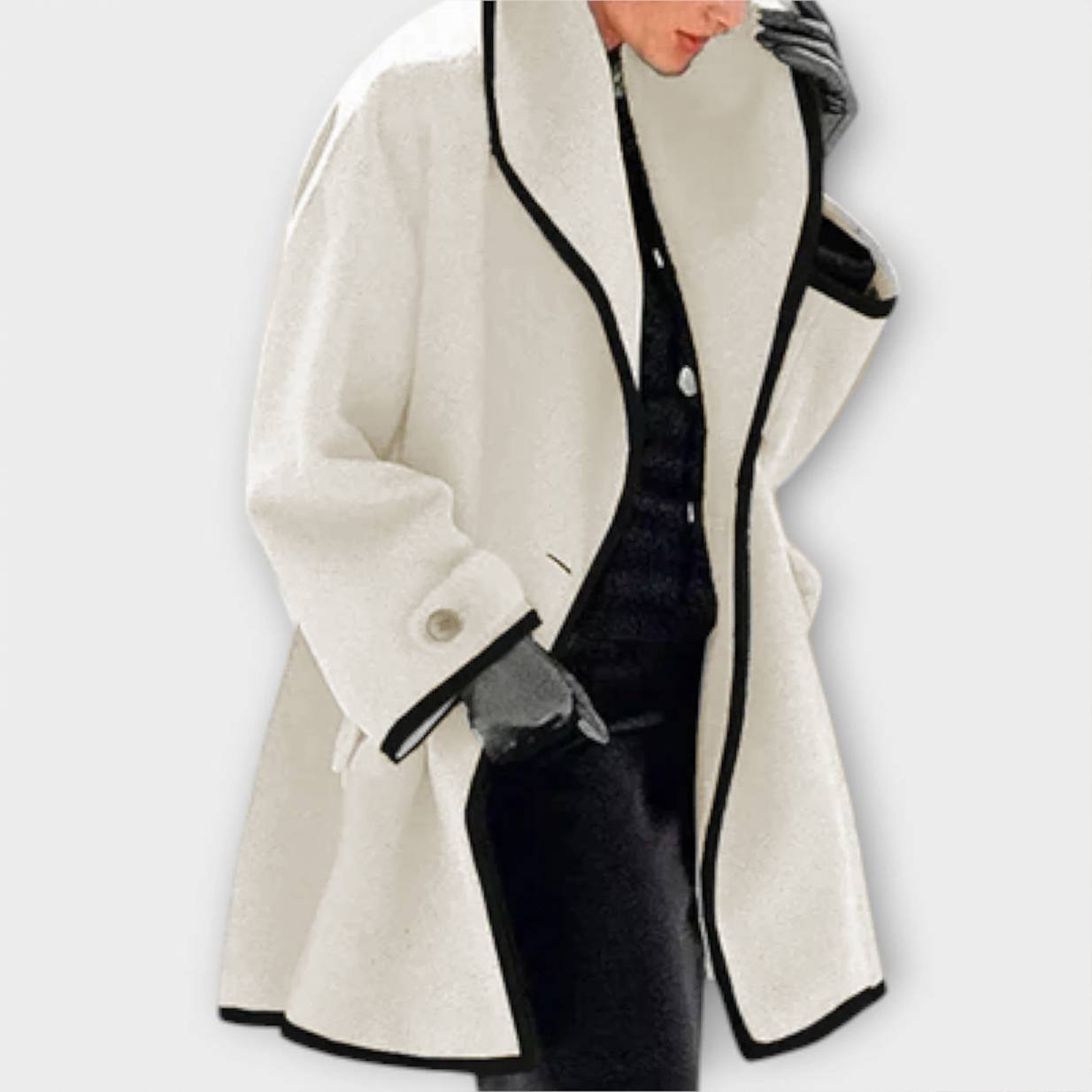 Oversized Wool-Blend Coat