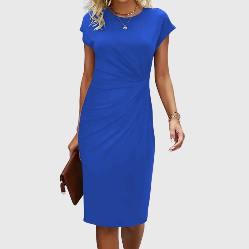 Bodycon Midi Dress Draped