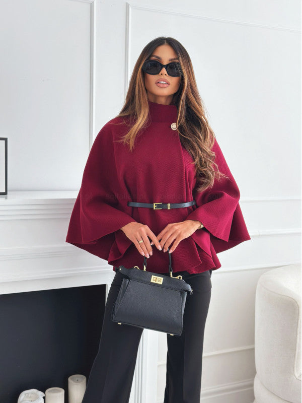 Chic butterfly jacket with belt