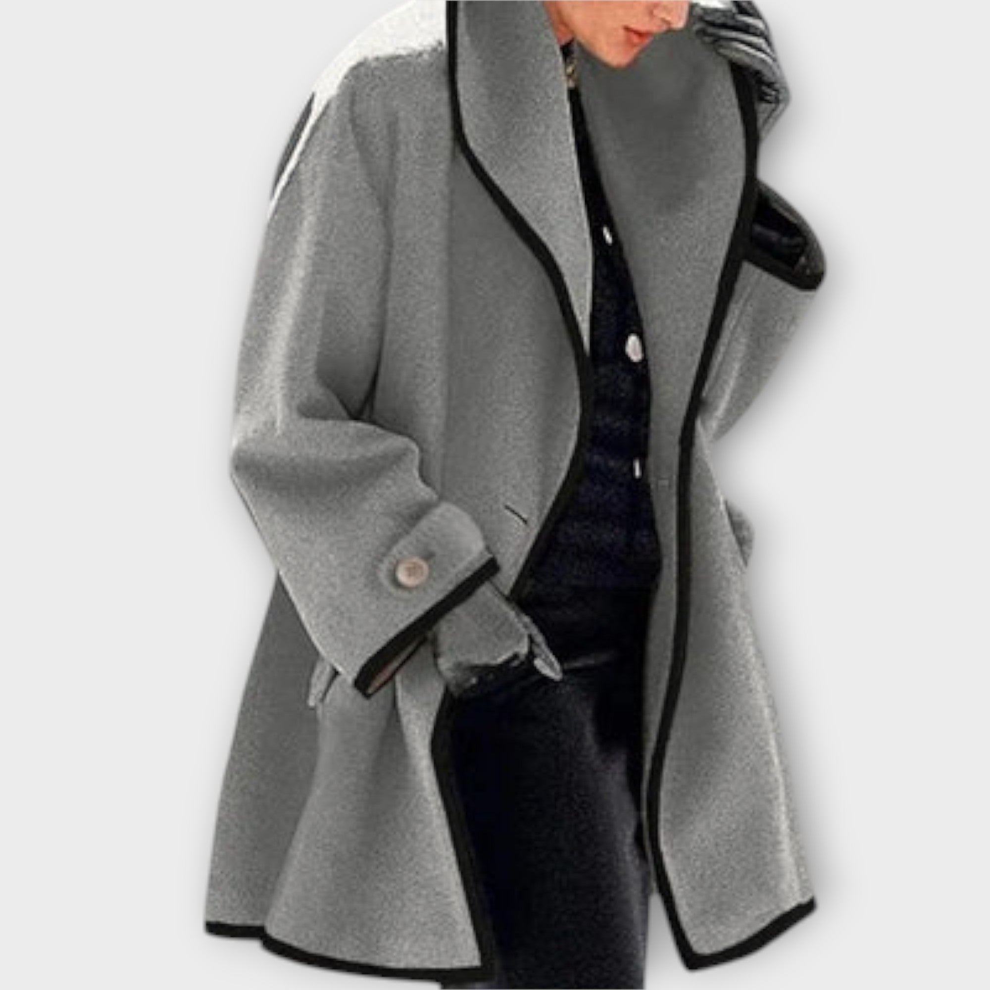 Oversized Wool-Blend Coat