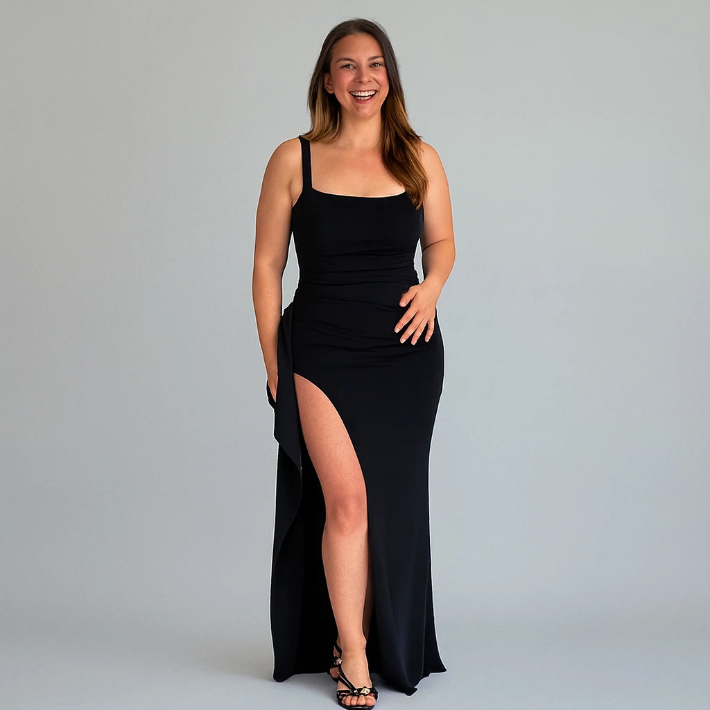 Elegant Side-Slit Evening Dress