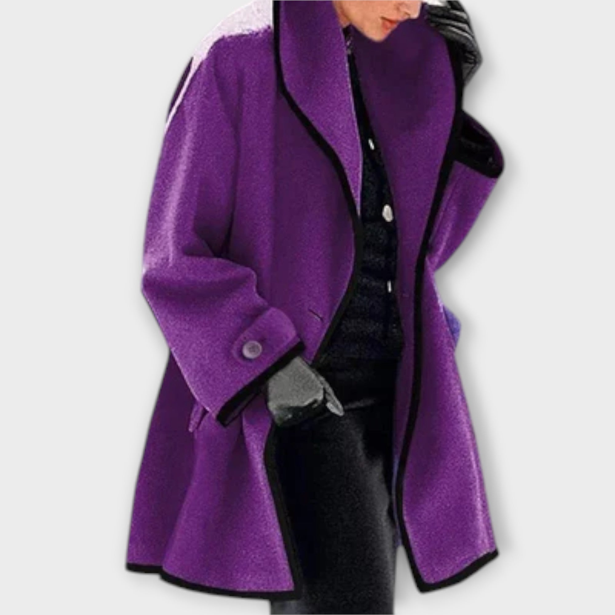 Oversized Wool-Blend Coat