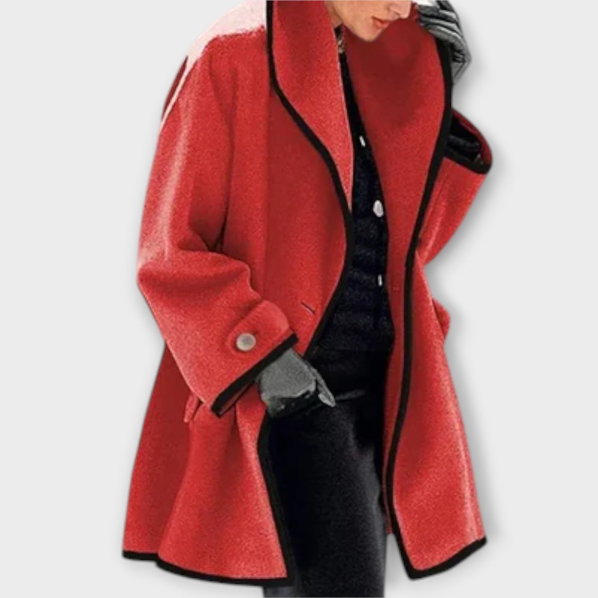 Oversized Wool-Blend Coat