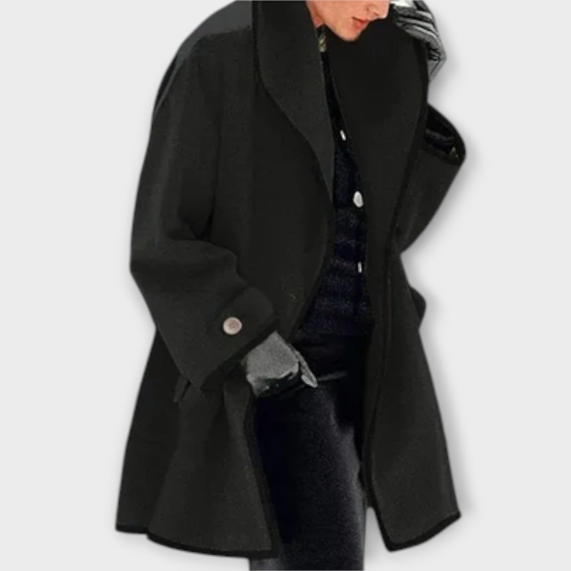 Oversized Wool-Blend Coat