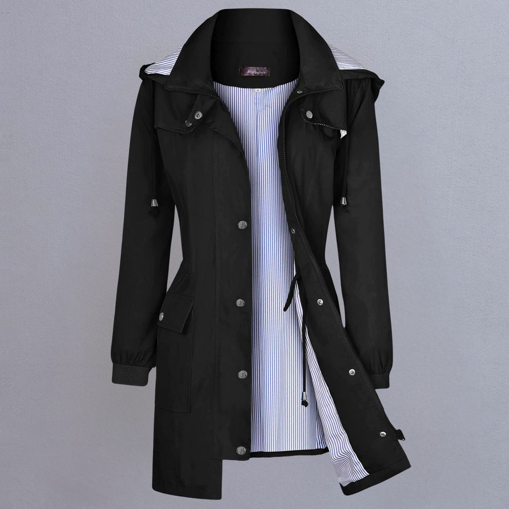 Hooded windbreaker Coat