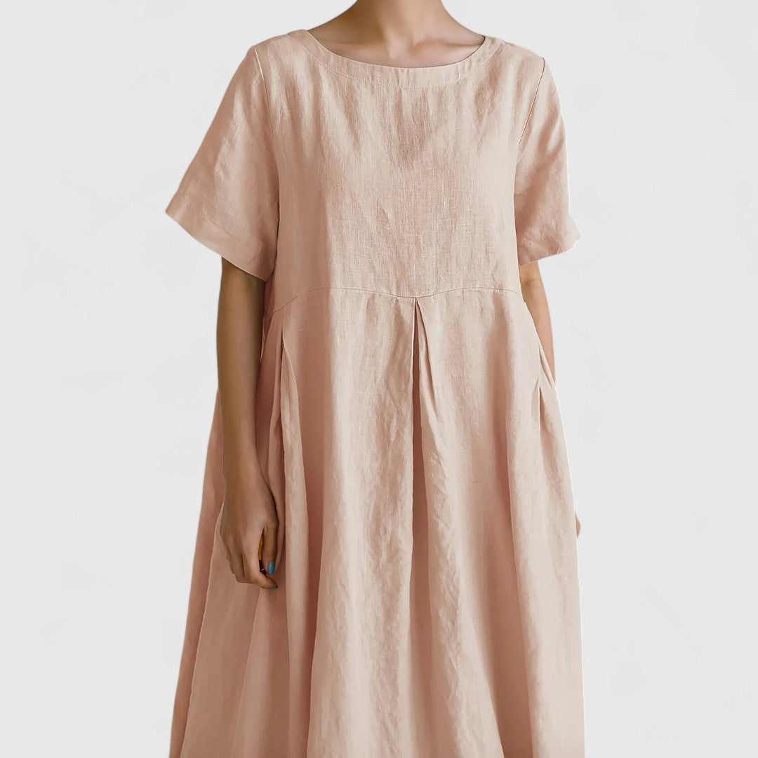 Relaxed A-Line Midi Dress