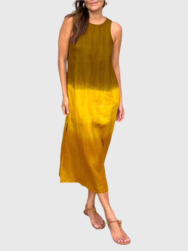 Sleeveless Ombre Maxi Dress