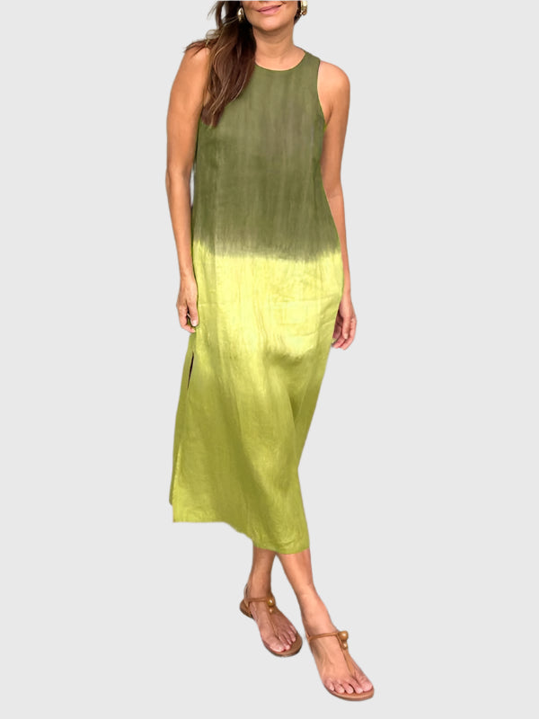 Sleeveless Ombre Maxi Dress