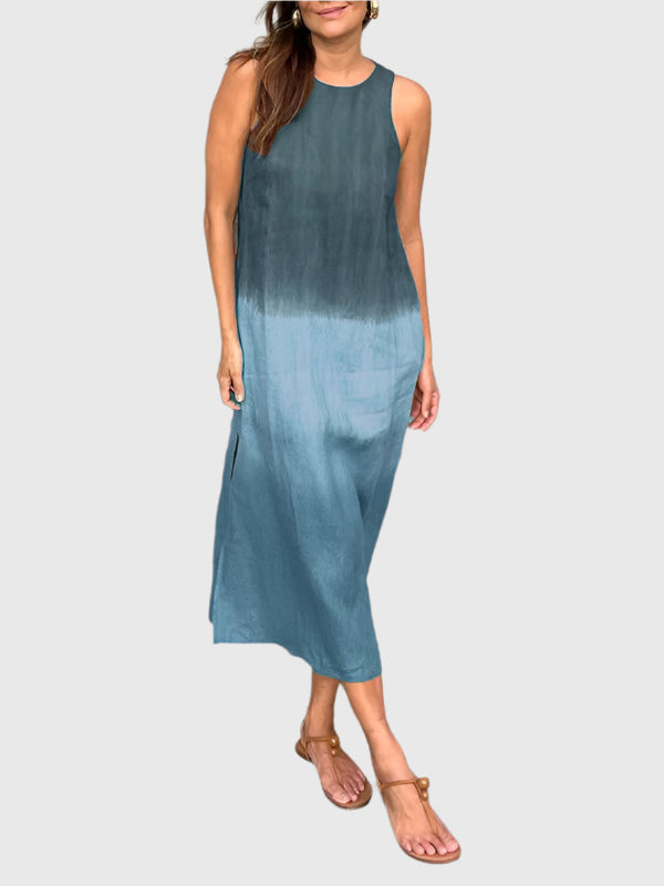 Sleeveless Ombre Maxi Dress