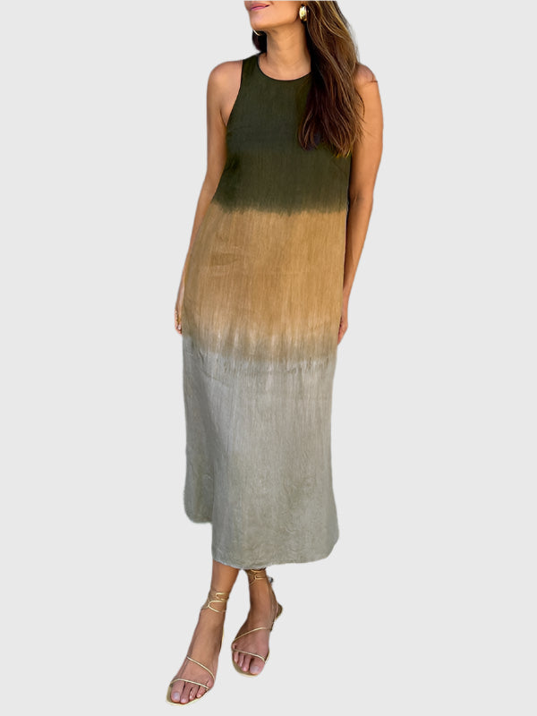 Sleeveless Ombre Maxi Dress