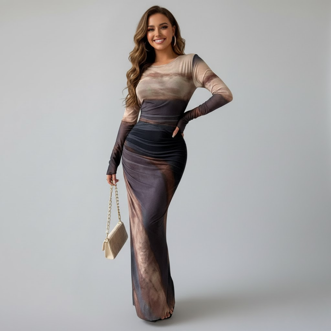 Long Sleeve Bodycon Maxi Dress