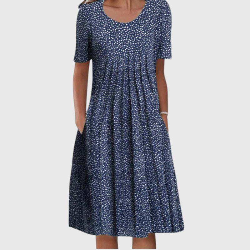 Midi Floral Pleated Dress