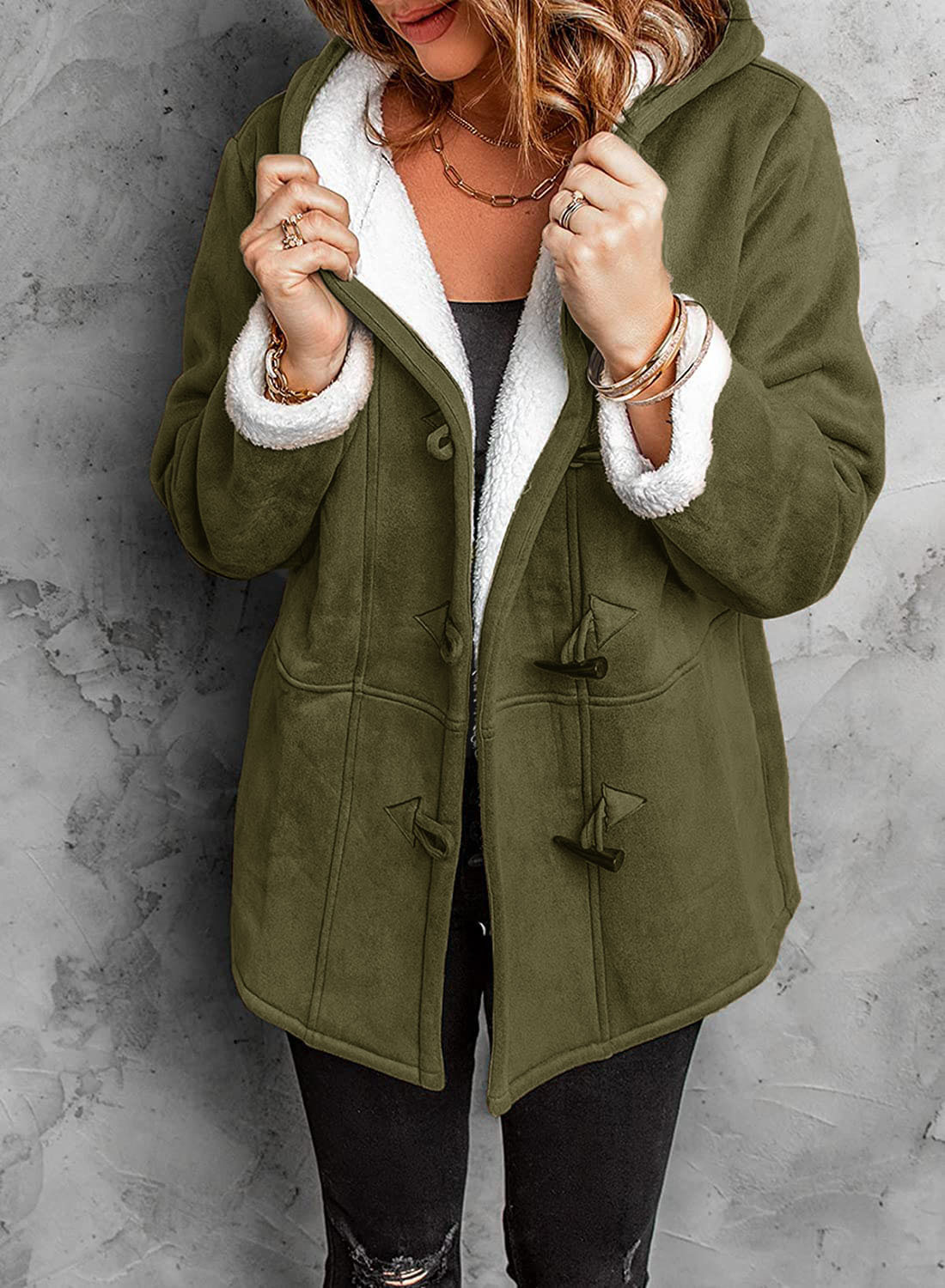 Winter Coat with Hood and Warm Lining
