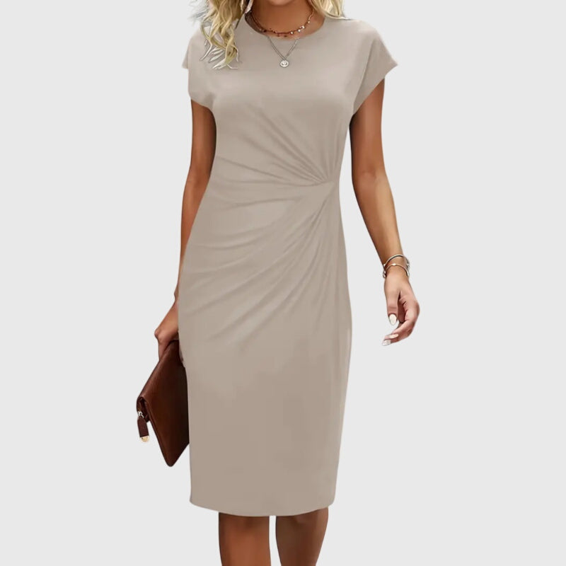 Bodycon Midi Dress Draped