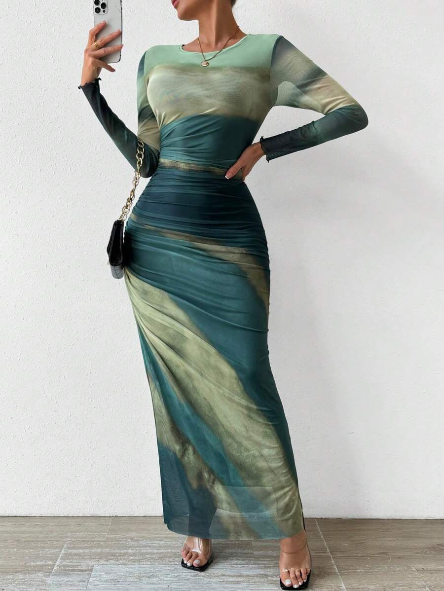 Long Sleeve Bodycon Maxi Dress